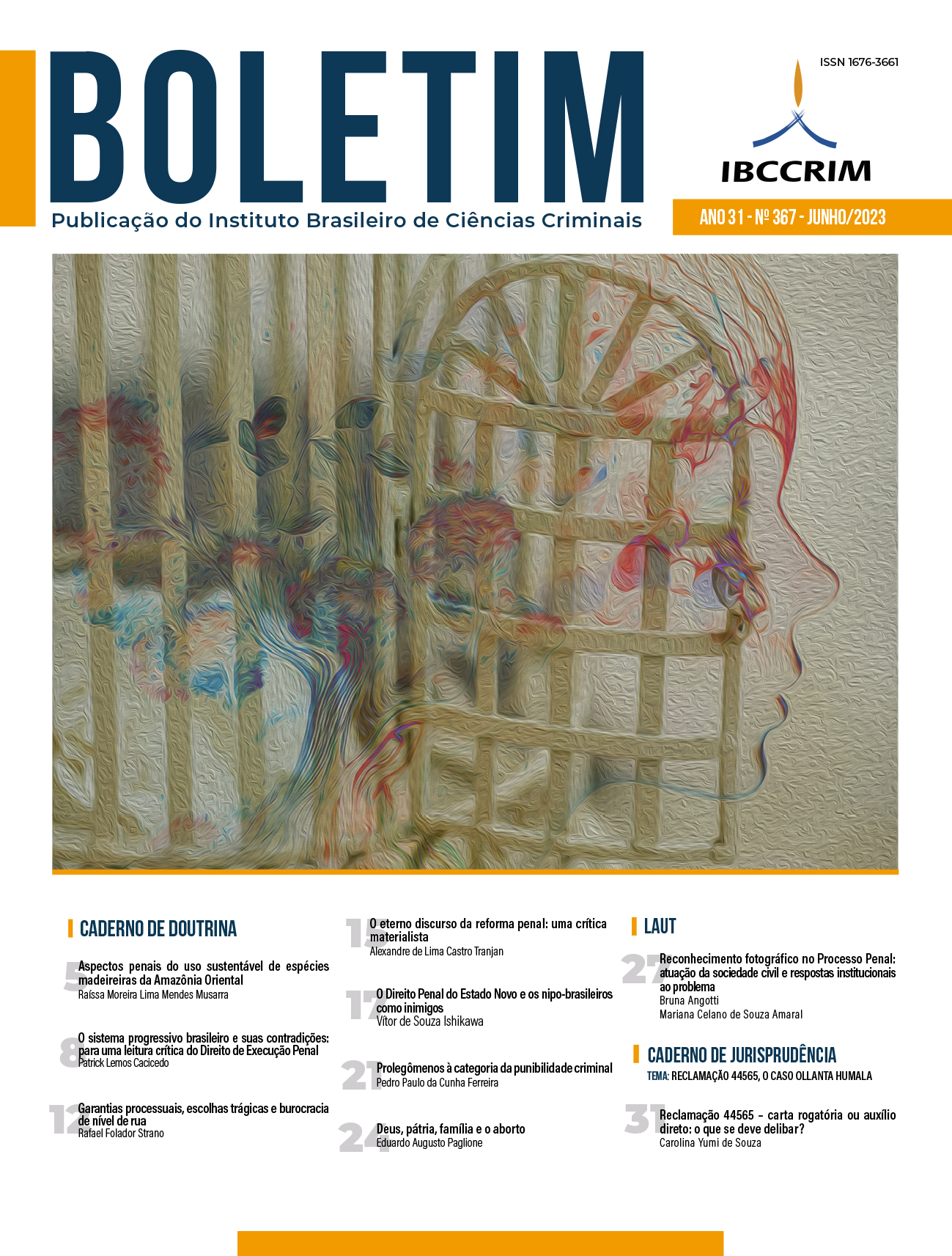 					View Vol. 31 No. 367 (2023): Boletim IBCCRIM - Junho
				