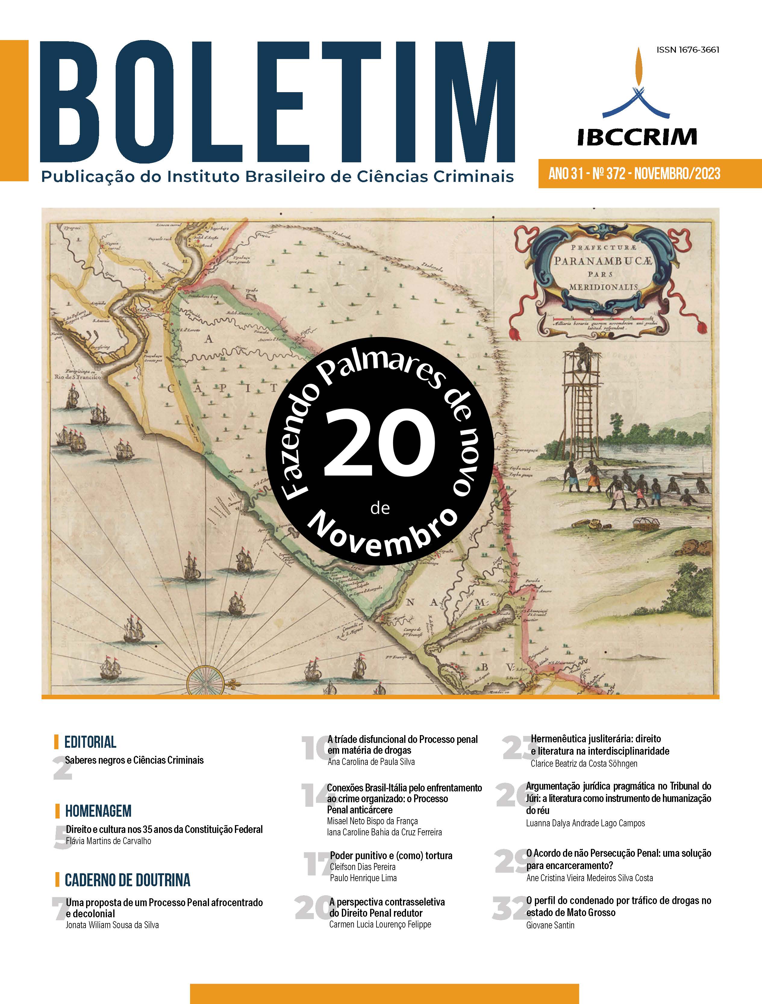 					View Vol. 31 No. 372 (2023): Boletim IBCCRIM - Novembro
				