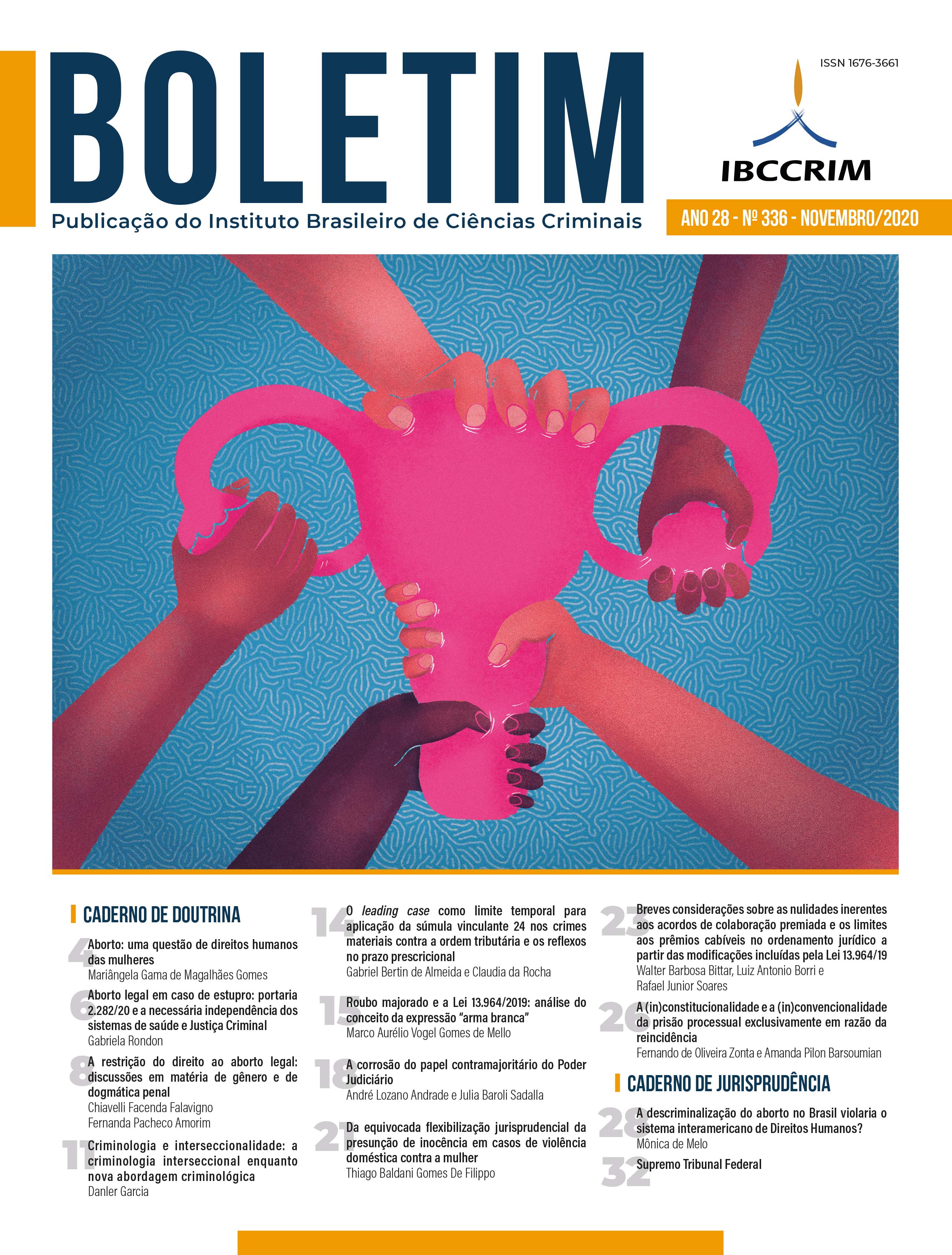 					View Vol. 28 No. 336 (2020): Boletim IBCCRIM - Novembro
				
